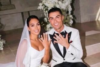 Cristiano Ronaldo and Georgina Rodriguez together at an event