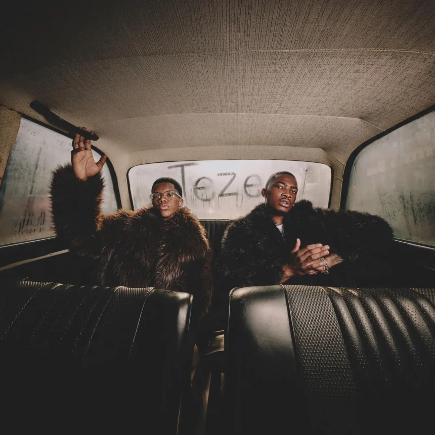 South African producers W4DE and Royal MusiQ posing for a studio photo