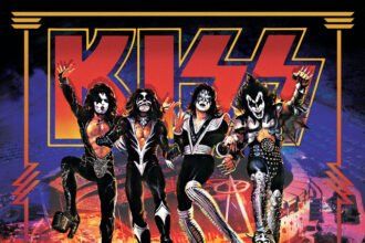 KISS performing live at Anaheim Stadium for the Destroys Anaheim '76 album.