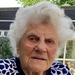 Ethel Caterham smiling, recognized as the world's oldest verified living person.