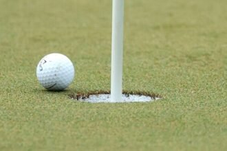Australian golfer Jessica Bang on the course