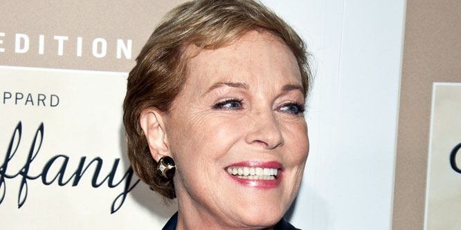 Portrait of actress Julie Andrews smiling