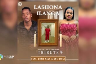 Inkos’Yamagcokama artwork for the song Lashona Ilanga featuring Limit Nala and Sne Ntuli.