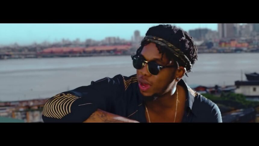 Runtown performing in his official music video for Mad Over You