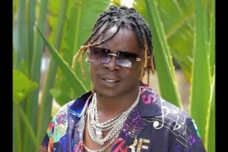 Ugandan singer King Saha looking towards the camera during a photoshoot.