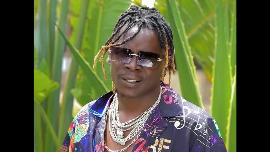 Ugandan singer King Saha looking towards the camera during a photoshoot.
