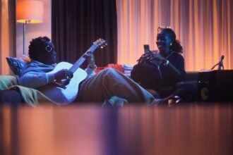 Joshua Baraka and Jae5 in the official music video for This Time.