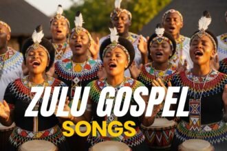Artwork featuring traditional South African praise and worship music title.
