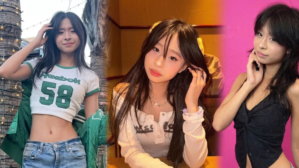 Princess Amelia wearing a relaxed outfit, smiling while holding a phone, representing her TikTok fashion content