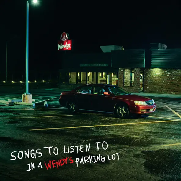 Wendy’s Emo EP cover showing the brand logo alongside portraits of Shane Told, Matty Mullins, Derek DiScanio and the band Anberlin