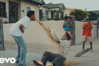 Anderson .Paak and Cordae performing in the A Good Day official music video