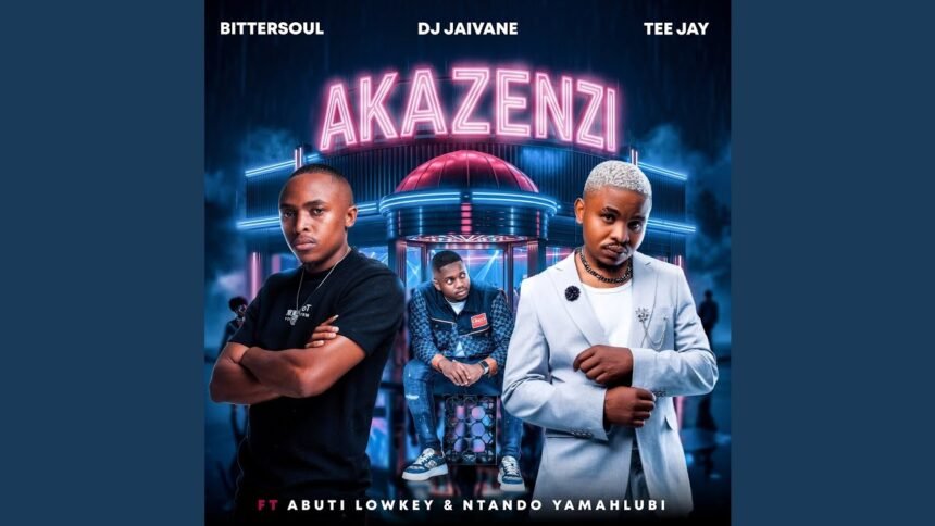 Cover artwork for Akazenzi by BitterSoul, Dj Jaivane, Tee jay, Abuti Lowkey, and Ntando Yamahlubi
