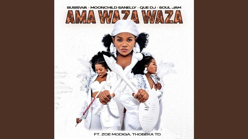 Cover artwork for the single Ama WAZA WAZA by Busiswa and featured artists