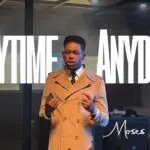 Moses Bliss singing in his official music video Anytime Anyday.