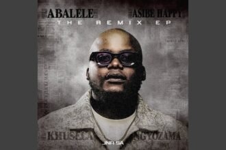 Jnr SA, Kabza De Small, DJ Maphorisa and Ami Faku together on stage during a live performance of the Asibe Happy (Jnr SA Remix) track