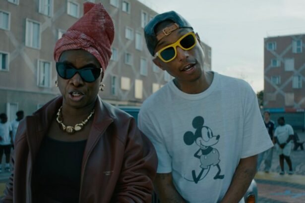 Angélique Kidjo performing in the official music video for Bando featuring Pharrell Williams and Quavo.