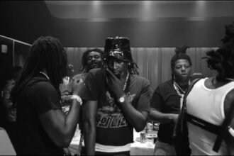 Young Thug and featured artists in the Bvlgari music video