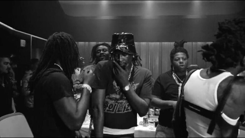 Young Thug and featured artists in the Bvlgari music video