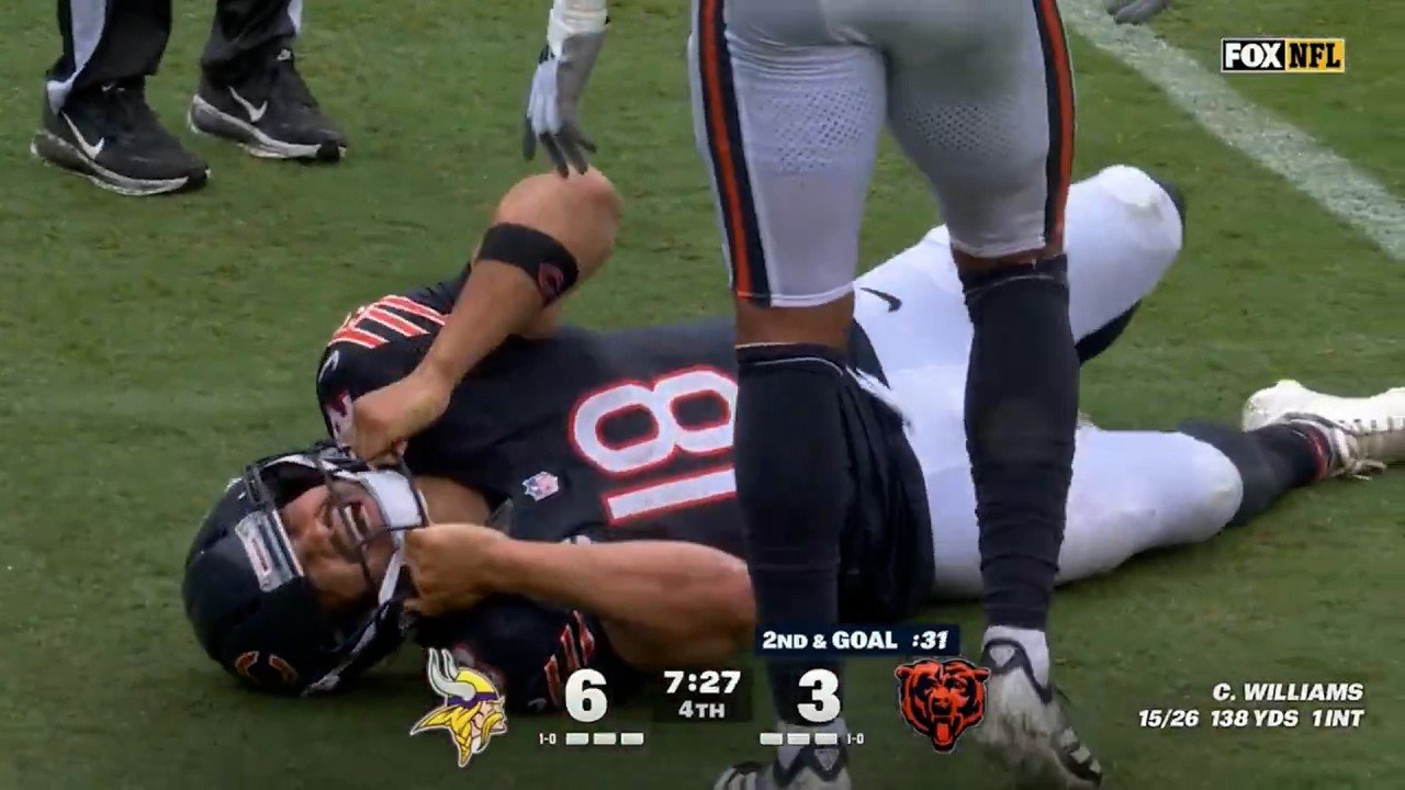 Caleb Williams Injury - Caleb Williams Hamstring Injury Stops Bears in Loss to Vikings – Full Game Recap