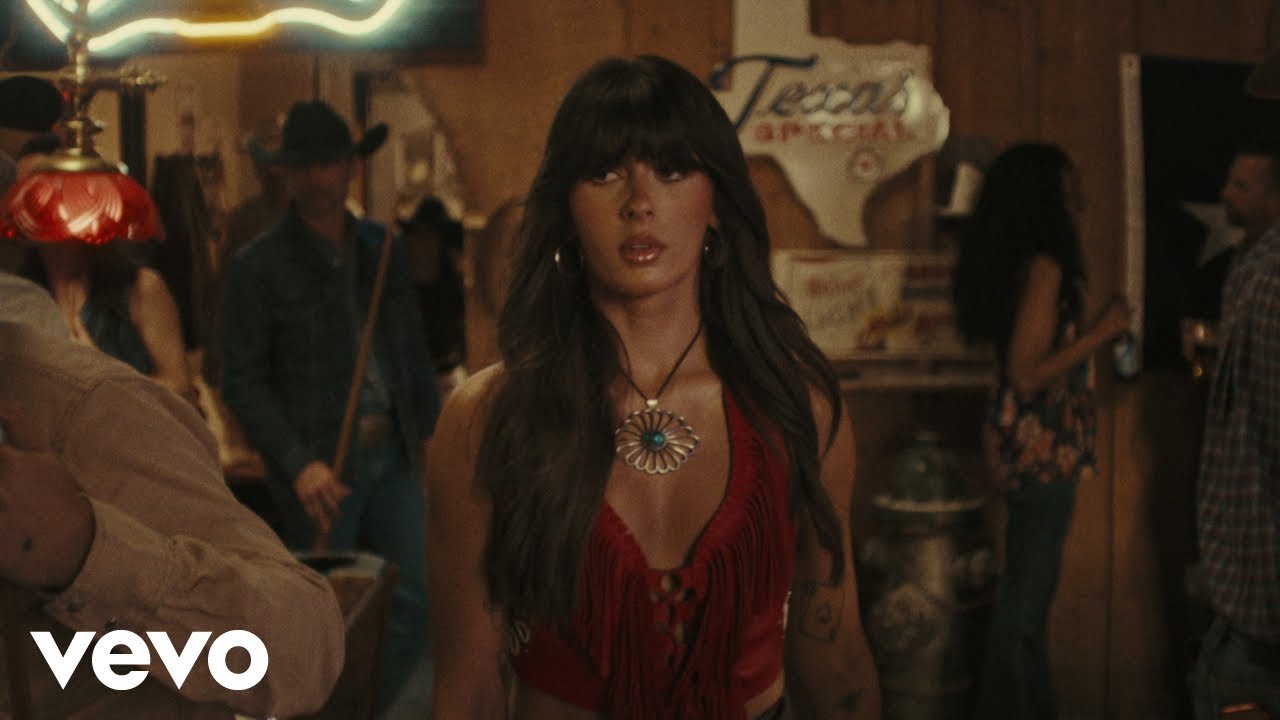 Ella Langley performing in the official music video for Choosin' Texas