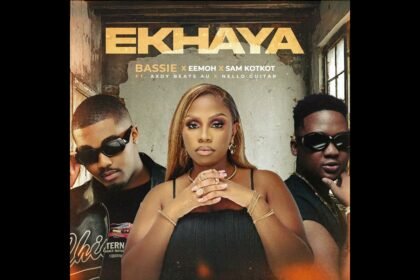 Bassie, Eemoh, and Sam KotKot in the music video for Ekhaya