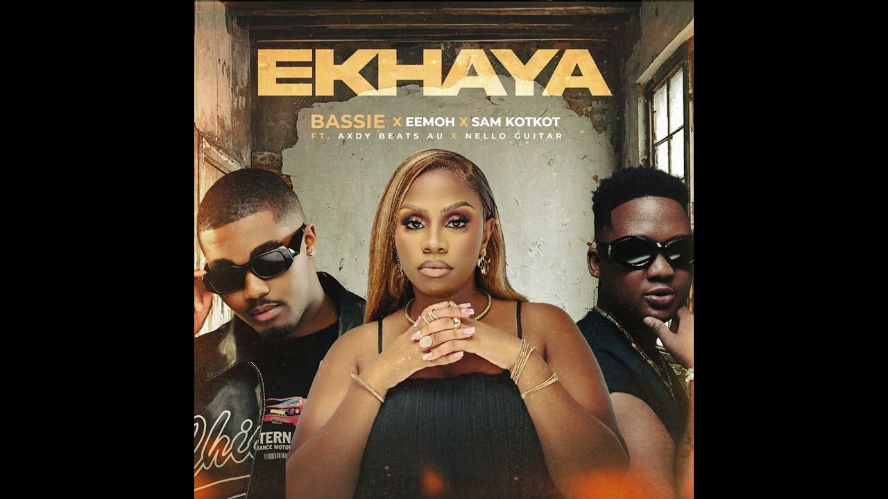 Bassie, Eemoh, and Sam KotKot in the music video for Ekhaya