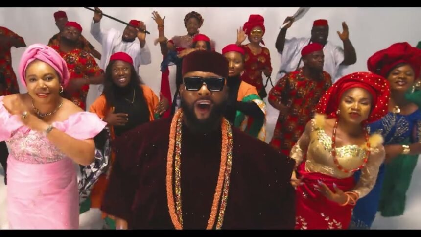David Jones David in a royal ensemble in the EZE YOYO music video
