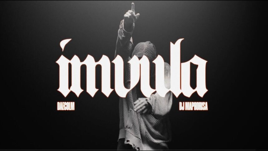 Daecolm and DJ Maphorisa performing in their official Imvula music video.