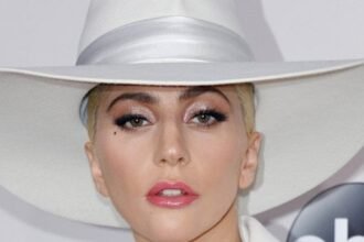 Lady Gaga posing for a photograph