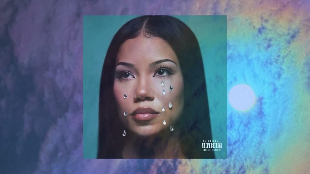 Jhené Aiko performing in a music video