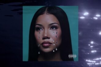 Jhené Aiko posing for her song release Lullaby
