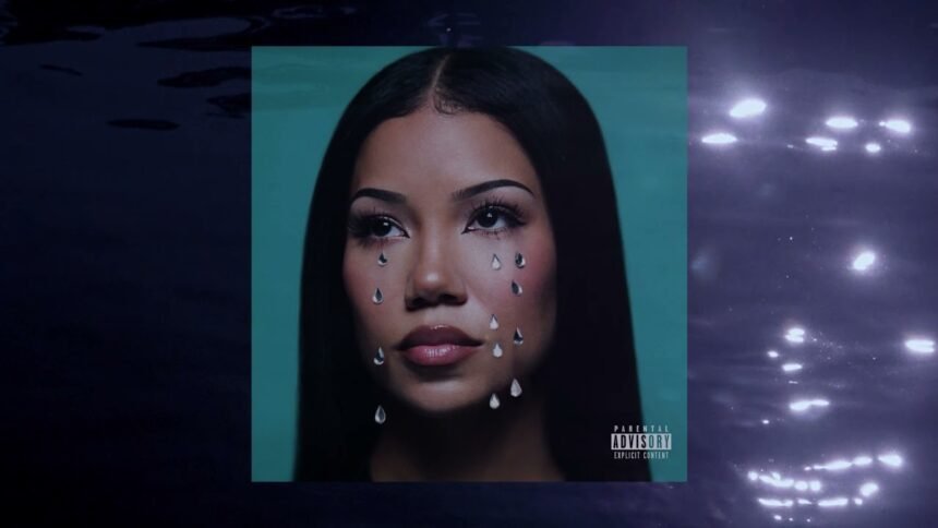 Jhené Aiko posing for her song release Lullaby