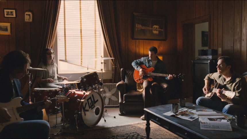 Kings Of Leon performing in the My Whole World music video