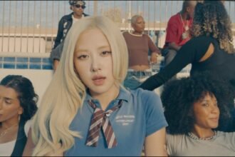 ROSÉ performing in the official music video for new trick.