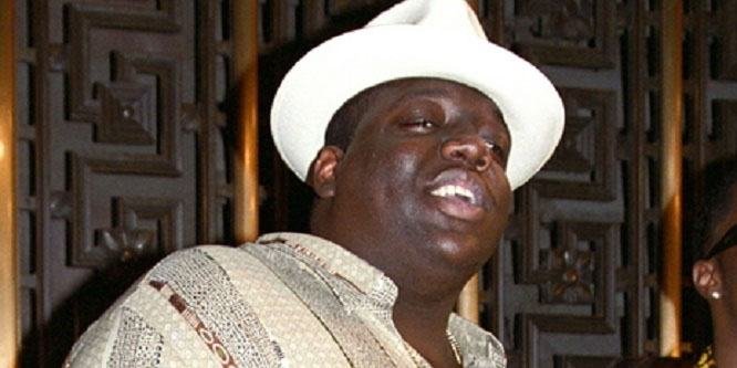Portrait of legendary East Coast rapper Notorious B.I.G.