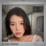 IU posing for her song Unknown Planet.