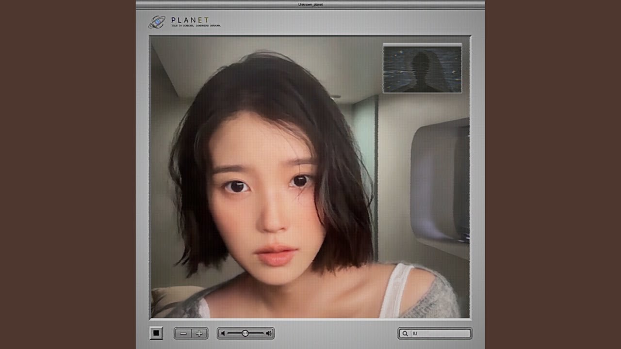 IU posing for her song Unknown Planet.