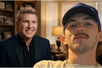 Todd Chrisley and his son Grayson Chrisley standing together