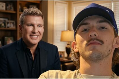Todd Chrisley and his son Grayson Chrisley standing together