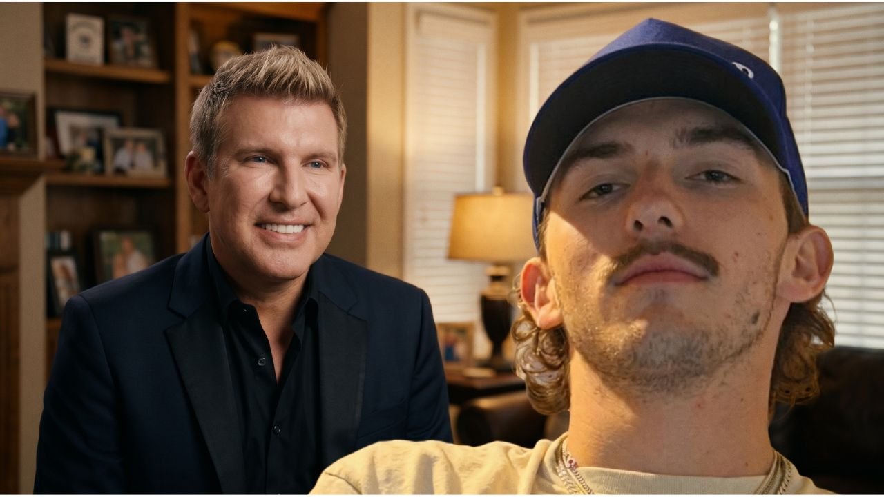 Todd Chrisley and his son Grayson Chrisley standing together