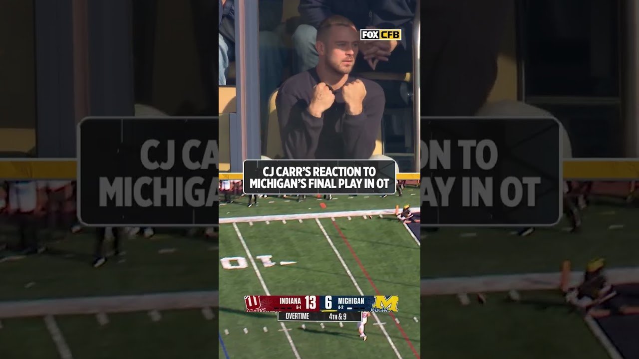 CJ Carr at Michigan Stadium - CJ Carr Attends Michigan Game for Brother Tommy Carr's First Career Start