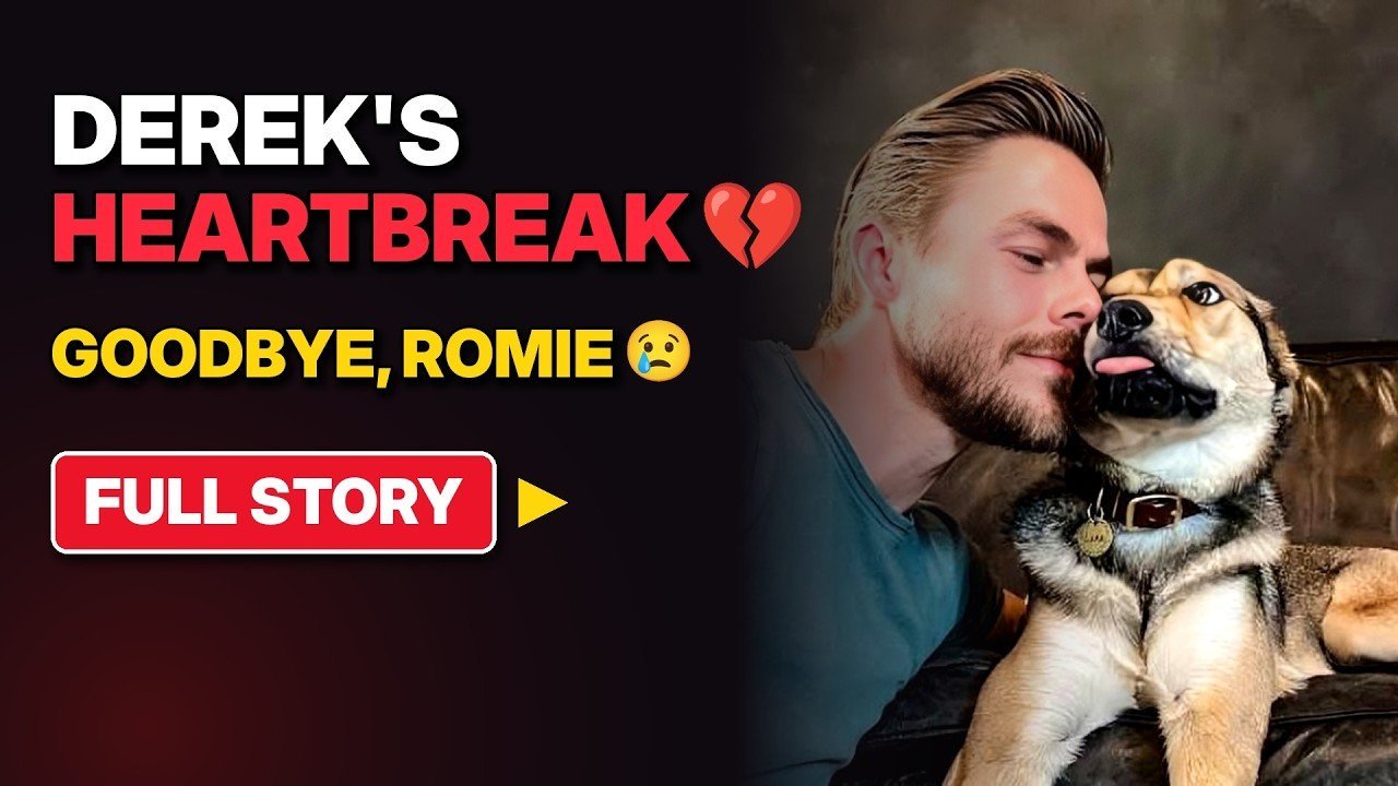 Derek Hough and his dog Romie - Derek Hough Mourns the Death of His Beloved 15-Year-Old Dog Romie