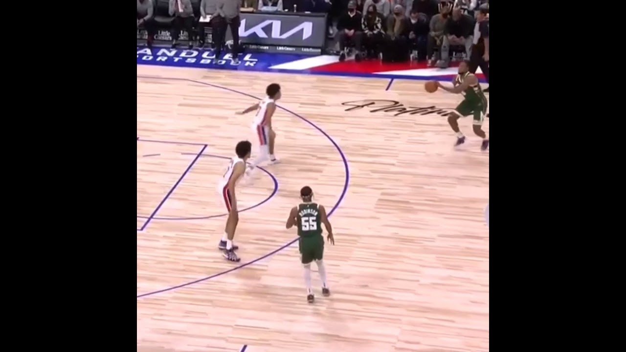 Giannis Antetokounmpo Driving Against Detroit - Detroit Pistons Beat Miami Heat 128-111 as Defense Struggles Continue