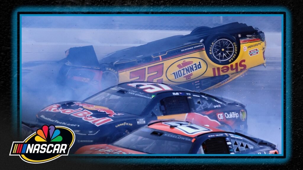 Joey Logano Flip - Talladega Wreck Recap: Kyle Larson Wins, Big Crashes Shake NASCAR Chase
