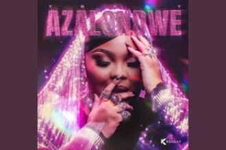 Ngyazama single cover showing the names of Tracy, Bassie, Sykes, T-Man SA, Lethiwe Sibiya and Basetsana Maluleka in bold lettering