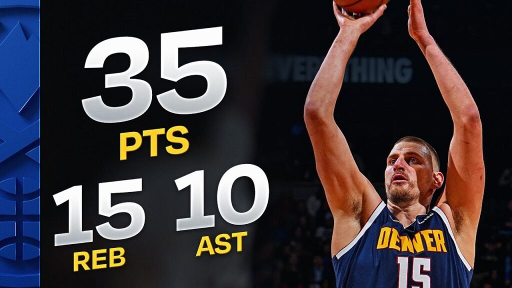 Nikola Jokic - Nikola Jokic Steps Closer to NBA History with Massive Triple-Double vs. Pelicans