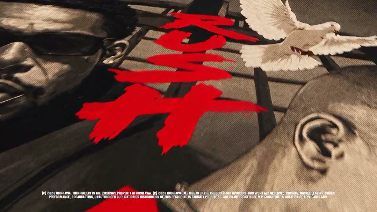 Rush-Awa on stage with 25K, Mochen, Thato Saul and Saint Cielo performing the song Pray 4 It during a live show.