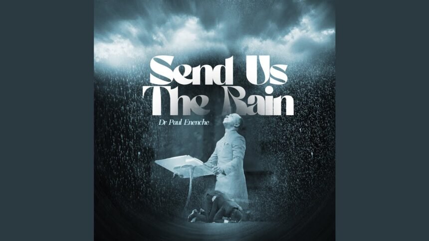 Dr Paul Enenche singing on stage during the release of Send Us The Rain